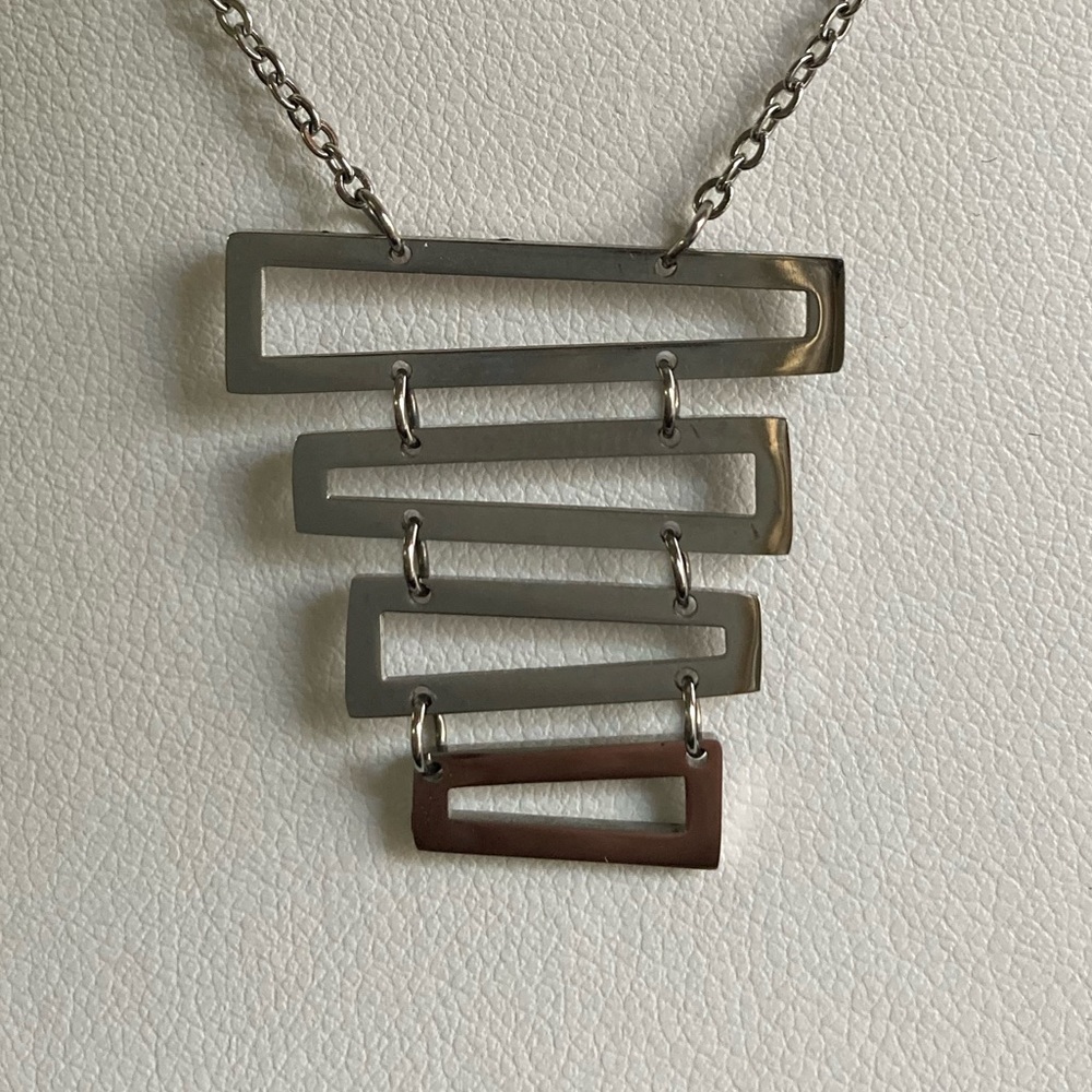 Stainless Steel stacked necklace